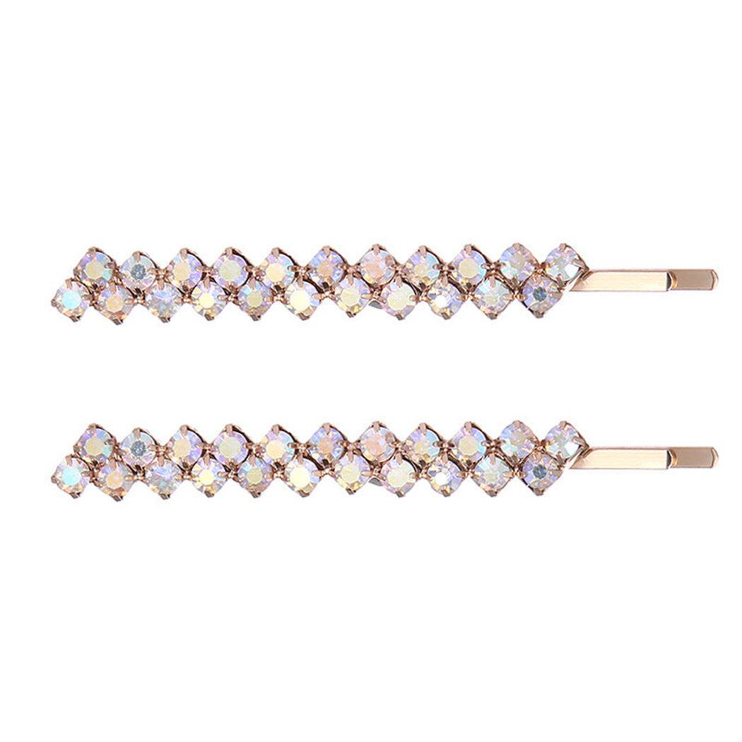 Beau - Crystal Geometric Side Barrette - view 5