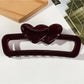 Beau - Hollow Heart Hair Claw Clip