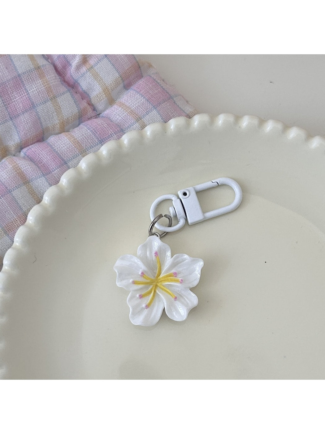 Keypus - Sweet Floral Pendant Key Ring Charm Keychain