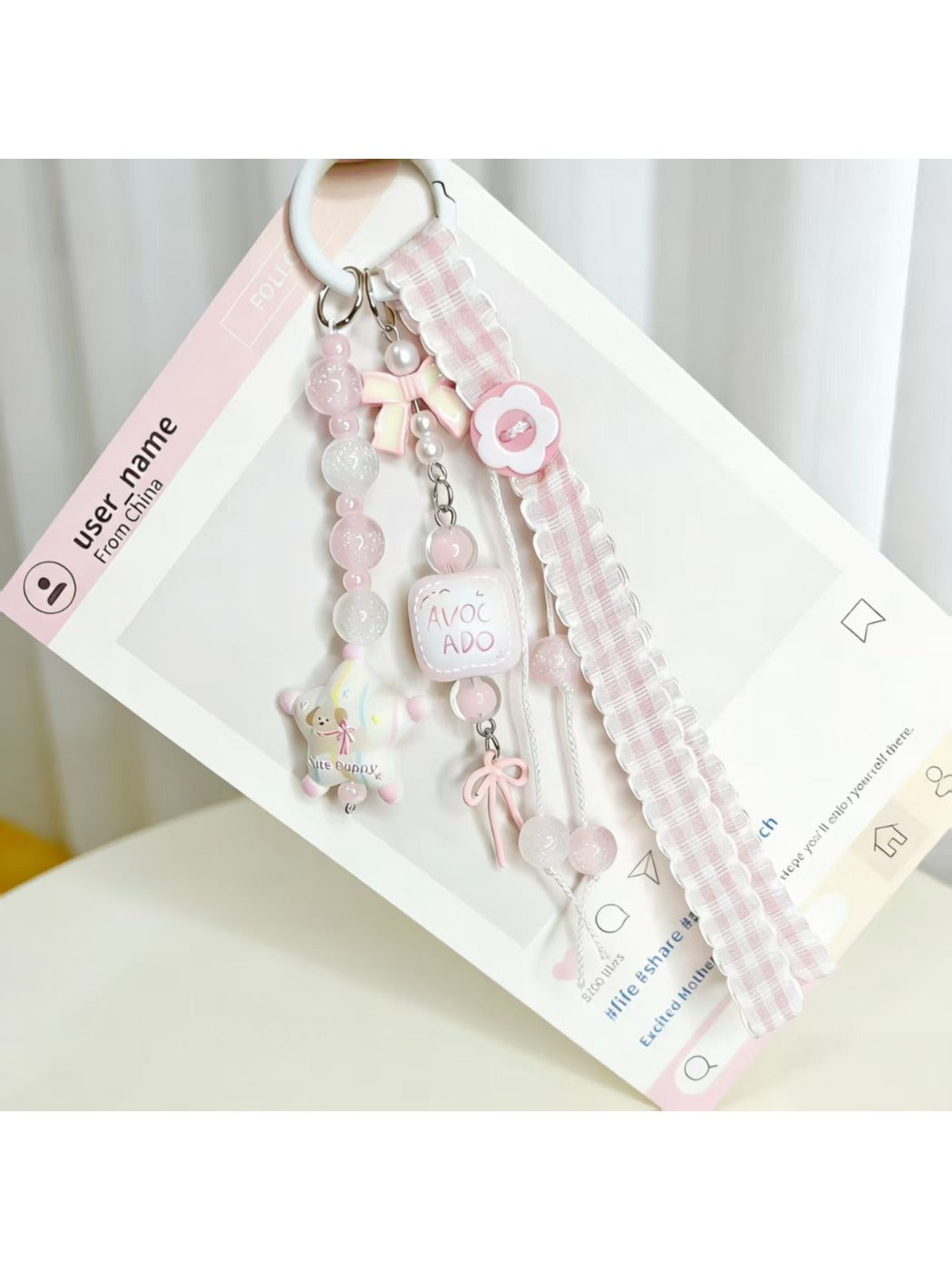 Keypus - Cartoon Star Charm Keychain