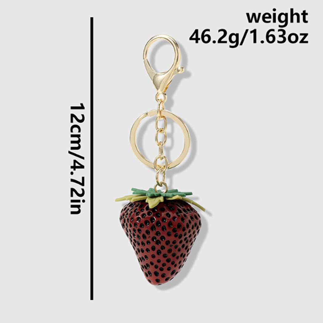 Keypus - Gradient Strawberry Pendant Keychain