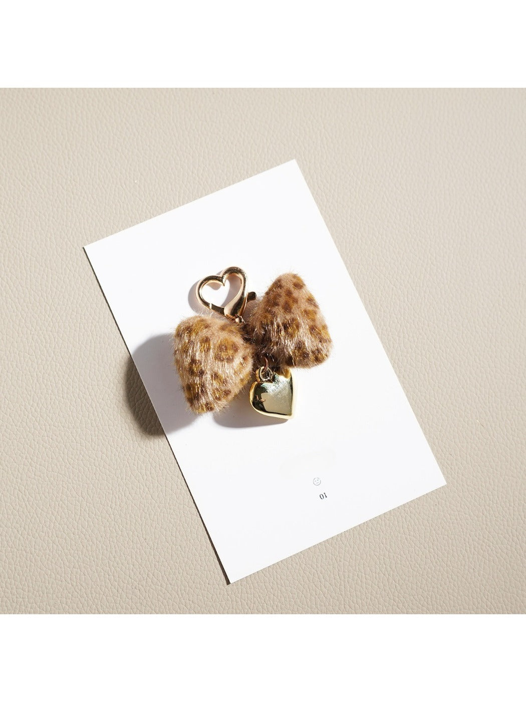 Keypus - Leopard Print Bow Keychain