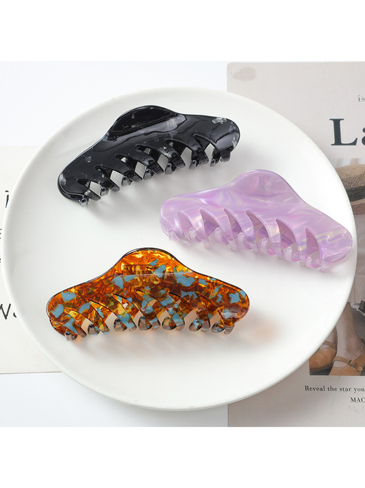 Beau - Floral Acetate Fiber Claw Hair Clip