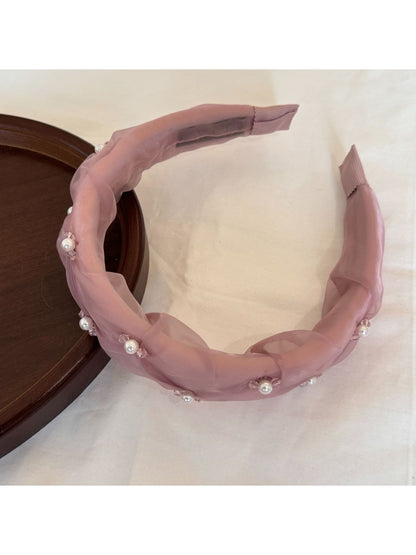 Gifty - Sweet Style Mesh Embellished Fashion Headband