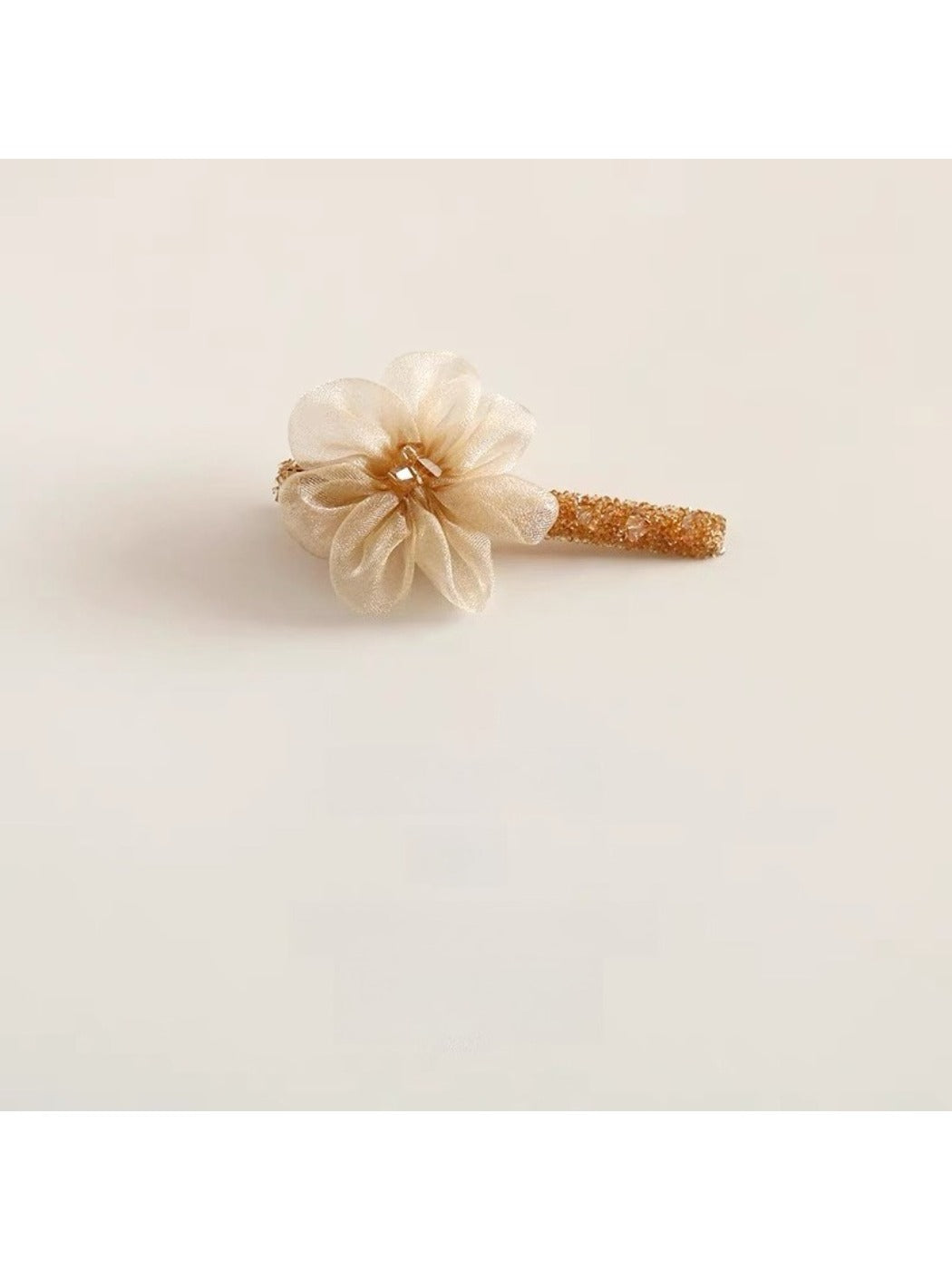 Beau - Yellow Flower One-Line Hair Clip
