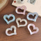 Beau - Iridescent Heart Shaped Claw Clip