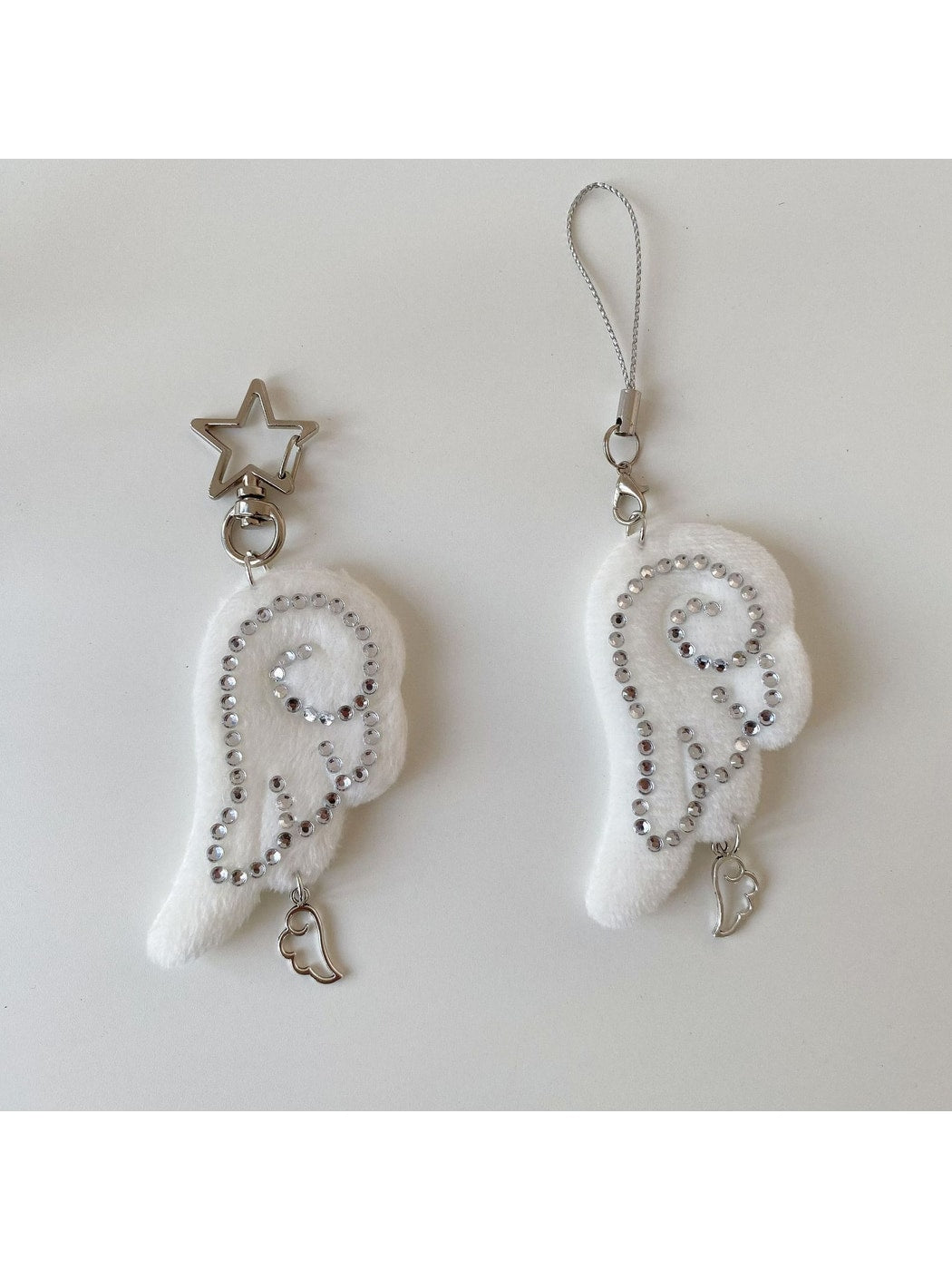 Keypus - Soft Fabric Angel Wing Purse Charm Keychain