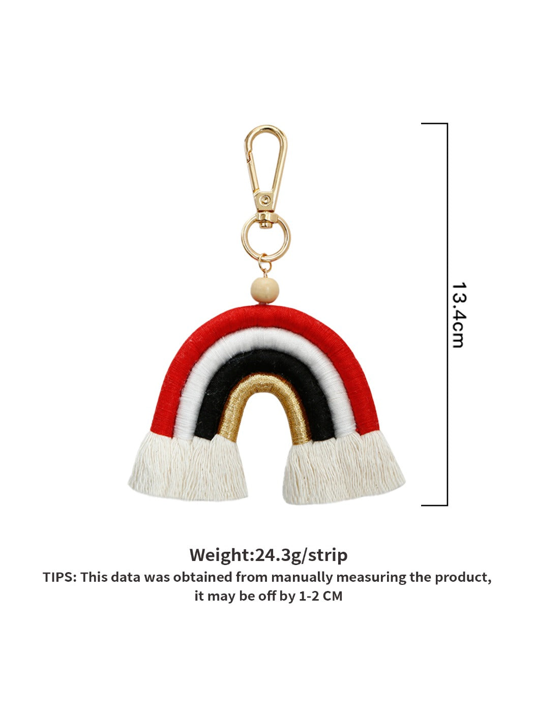 Keypus - Colorful Rainbow Tassel Keychain