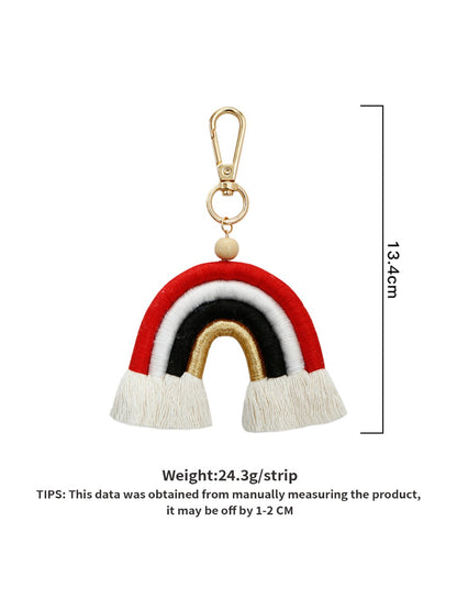 Keypus - Colorful Rainbow Tassel Keychain