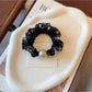 Gifty - Ruffled Printed Fabric Stretch Scrunchie