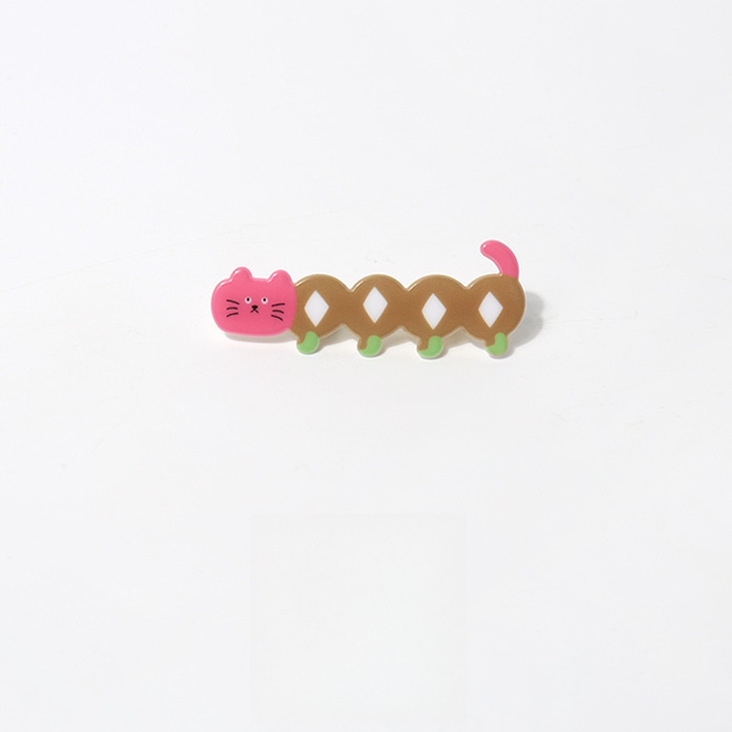 Beau - Cartoon Cat Pattern Acrylic Side Hair Clip