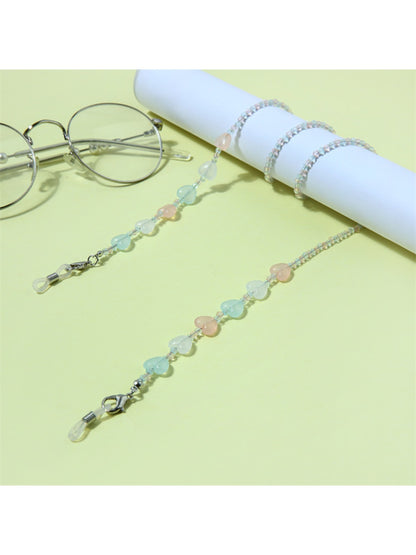 Velra - Minimalist Beaded Heart Eyeglass Strap