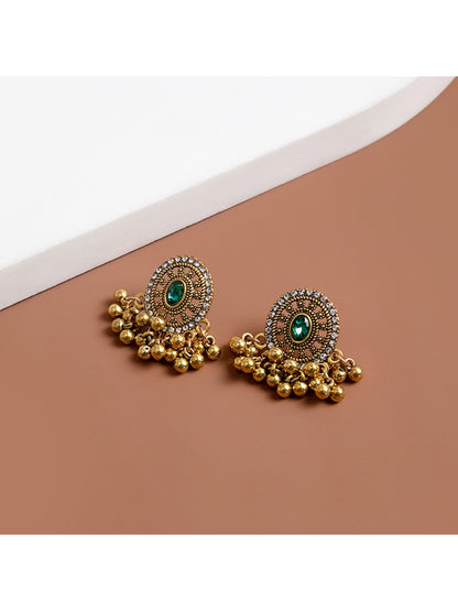 Earedge - Beaded Tassel Hollow-Out Earrings