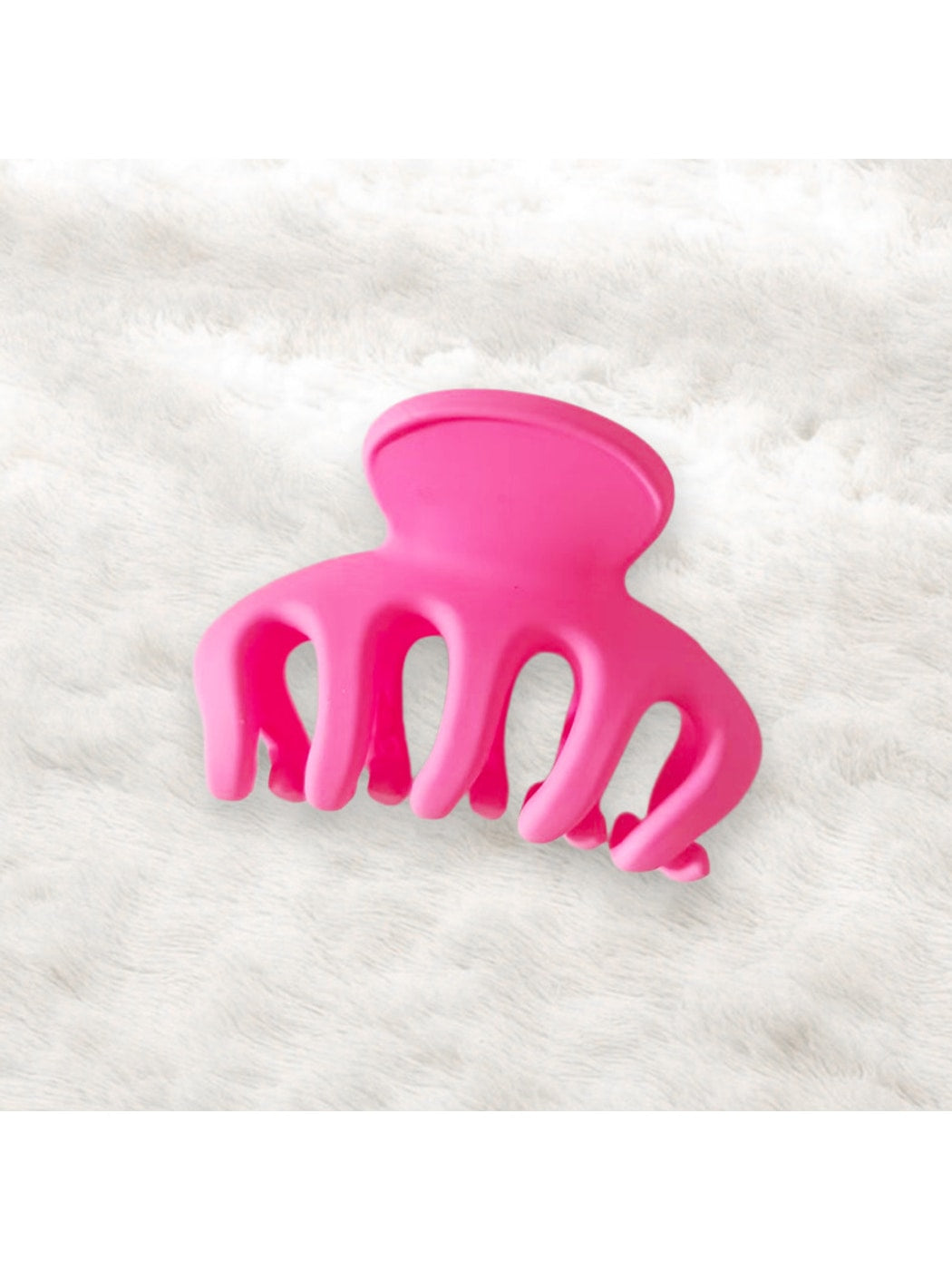 Beau - Matte Plastic Pumpkin Design Claw Clip