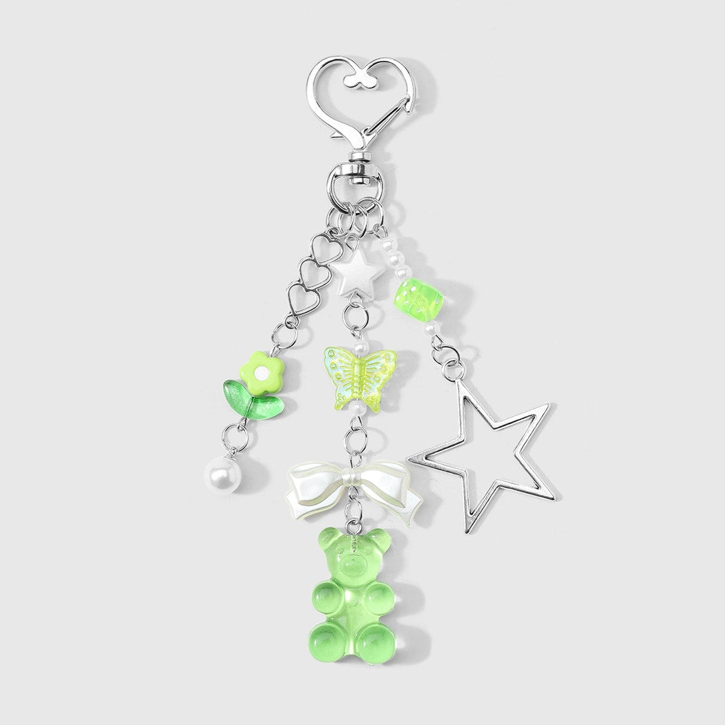 Keypus - Cute Cartoon Bow and Bear Keychain