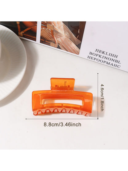 Beau - Minimalist Square Openwork Hair Claw Clip
