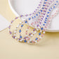 Velra - Elegant Solid Color Beaded Eyeglass Strap