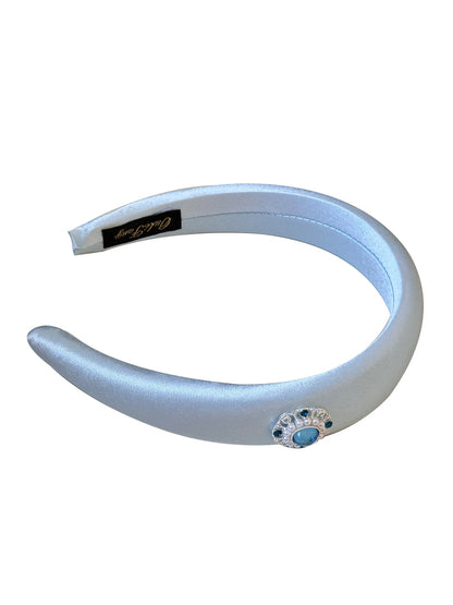 Gifty - Satin Finish Geometric Accent Polyester Headband