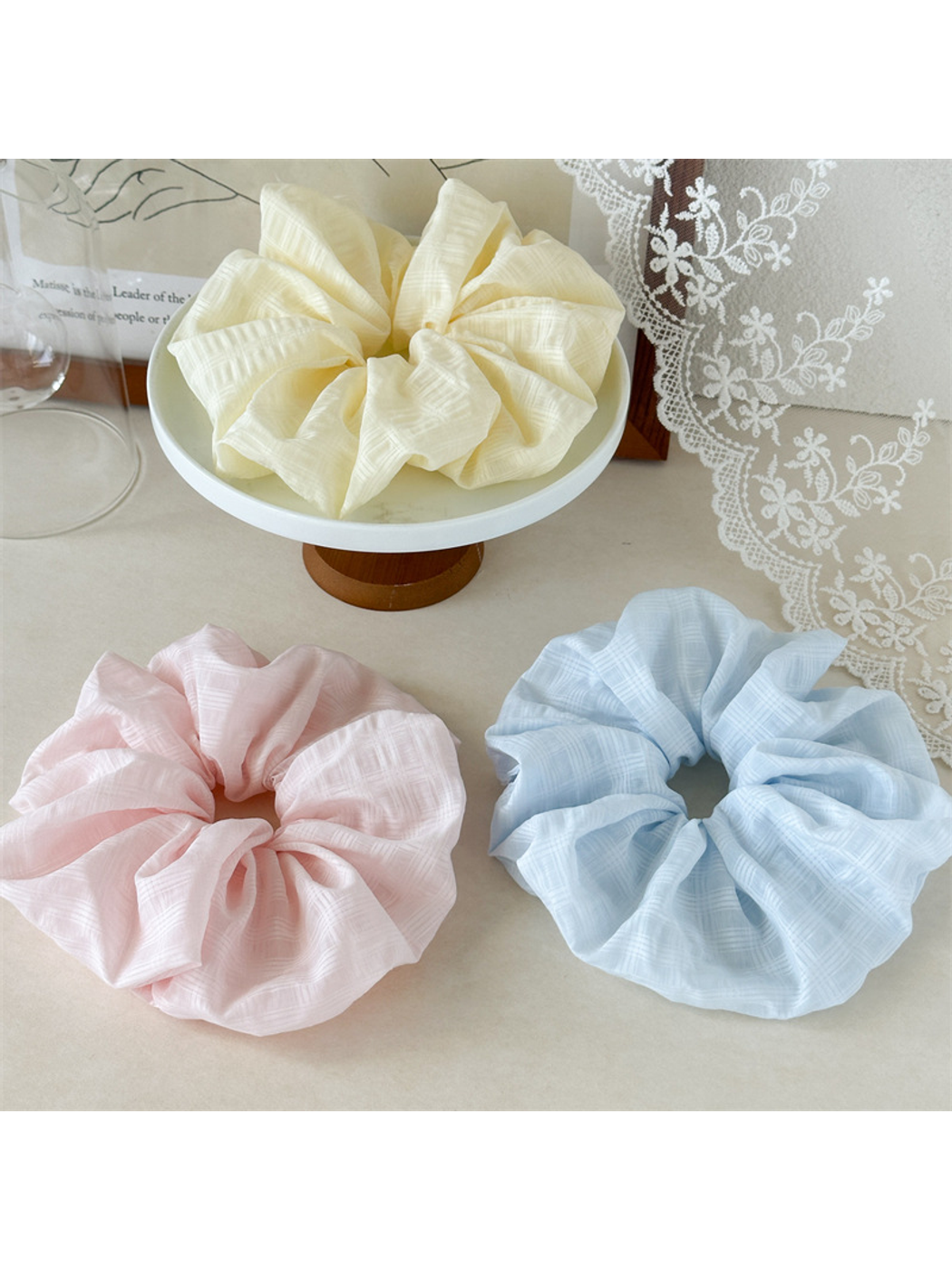 Gifty - Fresh Style Textured Gathered Hair Scrunchie