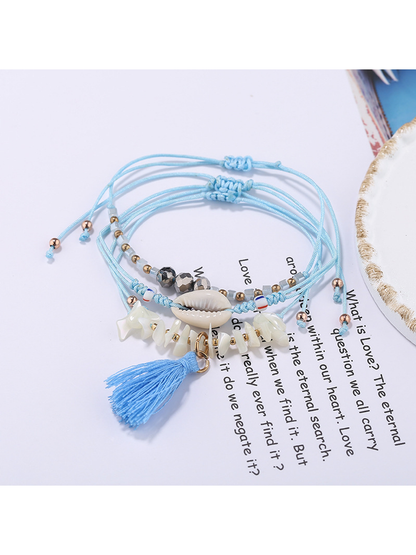 Lovra - Bohemian Tassel Multilayer Beaded Bracelet