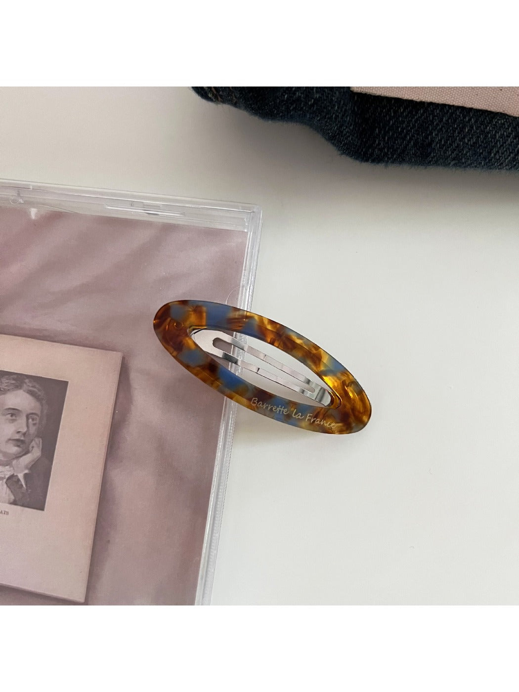 Beau - Vintage Openwork Oval Shaped Hair Clip