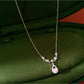Nozari - Alloy Drop Pendant Clavicle Chain Necklace