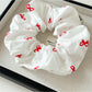 Gifty - Red Bow Hair Scrunchie