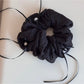 Beau - Polka Dot Ribbon Bow Detail Hair Claw Clip