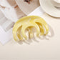 Beau - Glossy Marbled Pattern Hair Claw Clip