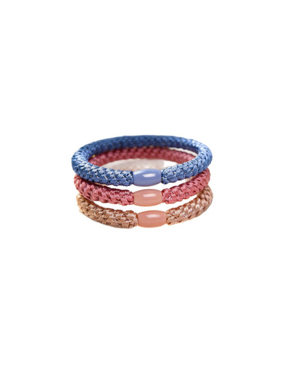 Gifty - Twill Twisted-Shaped Hair Tie Set