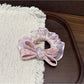 Gifty - Sweet Polka Dot Bow Heart Design Hair Scrunchie