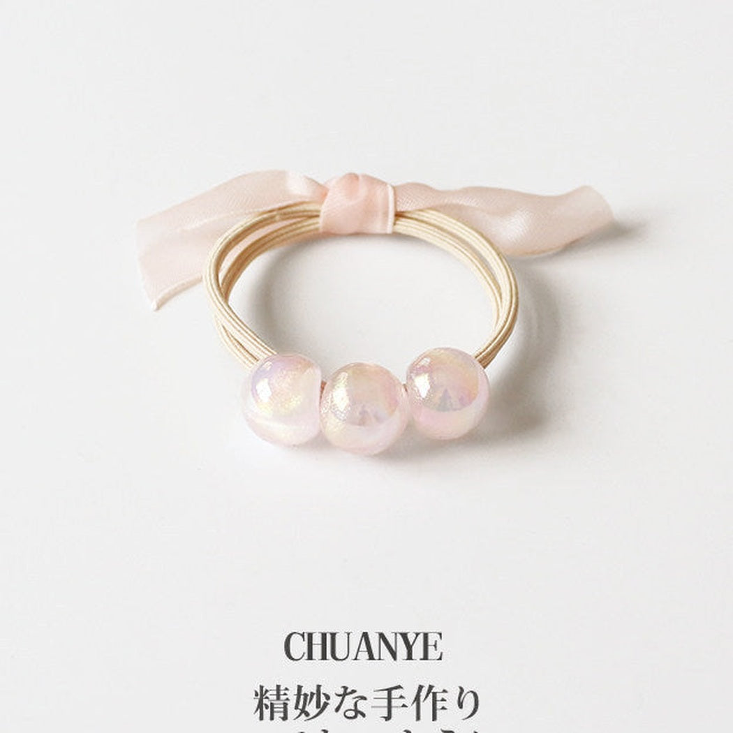 Iridescent Bead Hair Tie Collection variant image