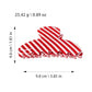 Striped hair claw clip dimensions