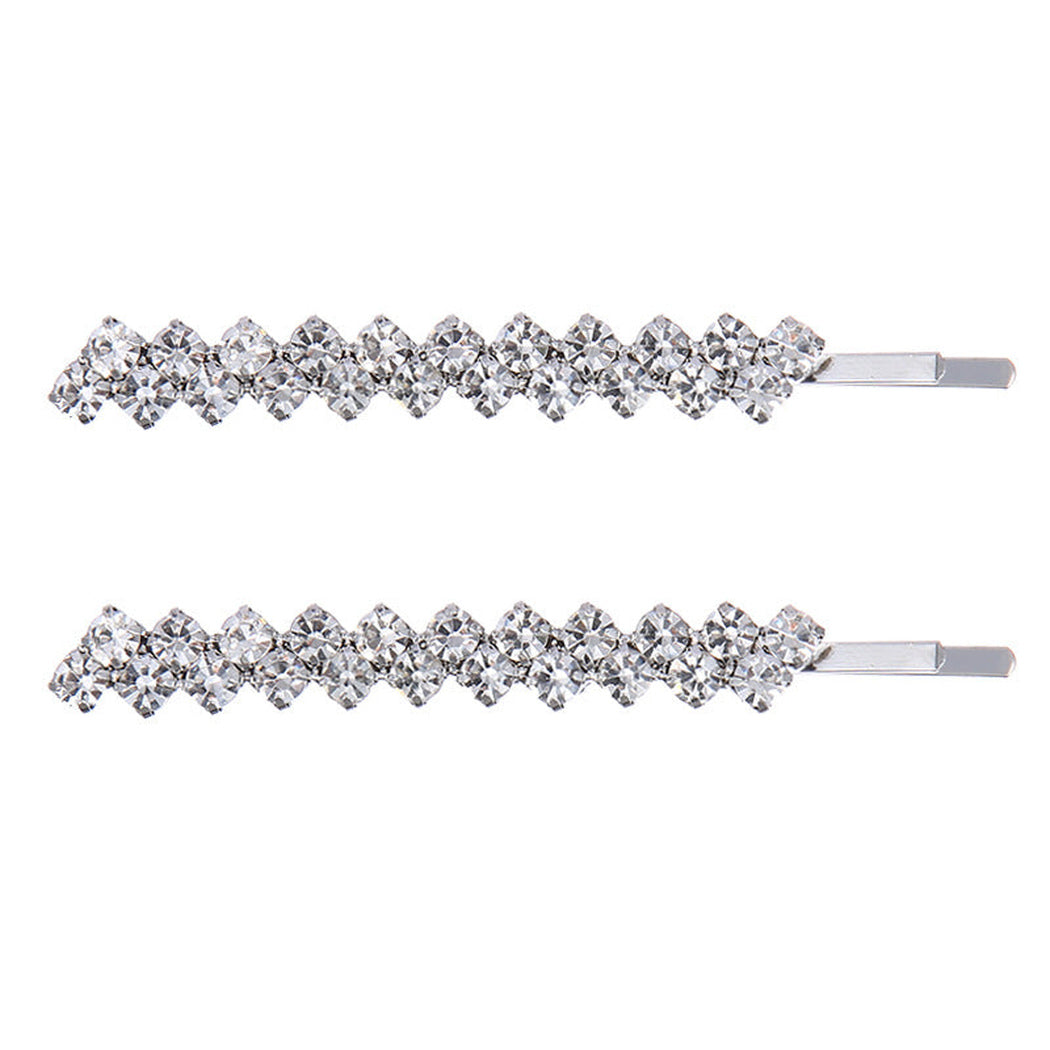Beau - Crystal Geometric Side Barrette - view 6