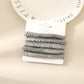 Gifty - Solid Color Crinkle Hair Tie Set