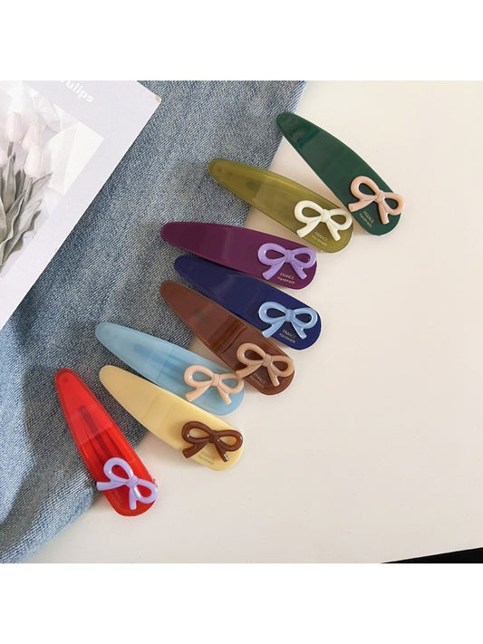 Beau - Solid Color Teardrop Hair Clip
