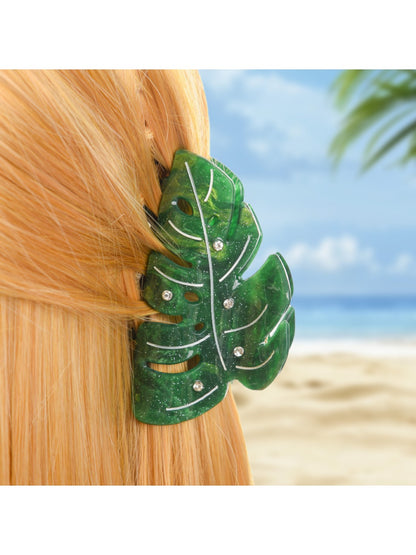 Beau - Acetate Leaf Shaped Hair Clip