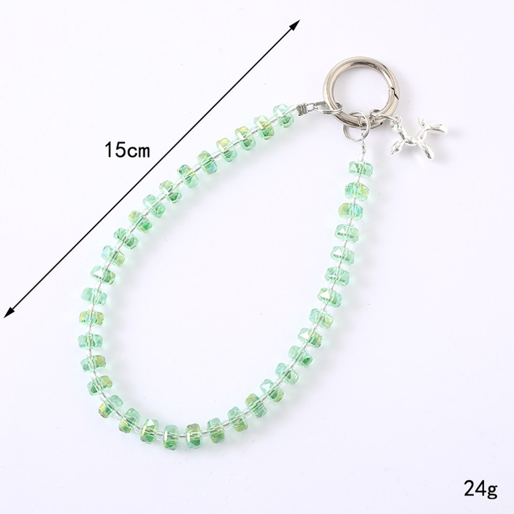 Keypus - Cute Balloon Dog Charm Beaded Chain Keychain