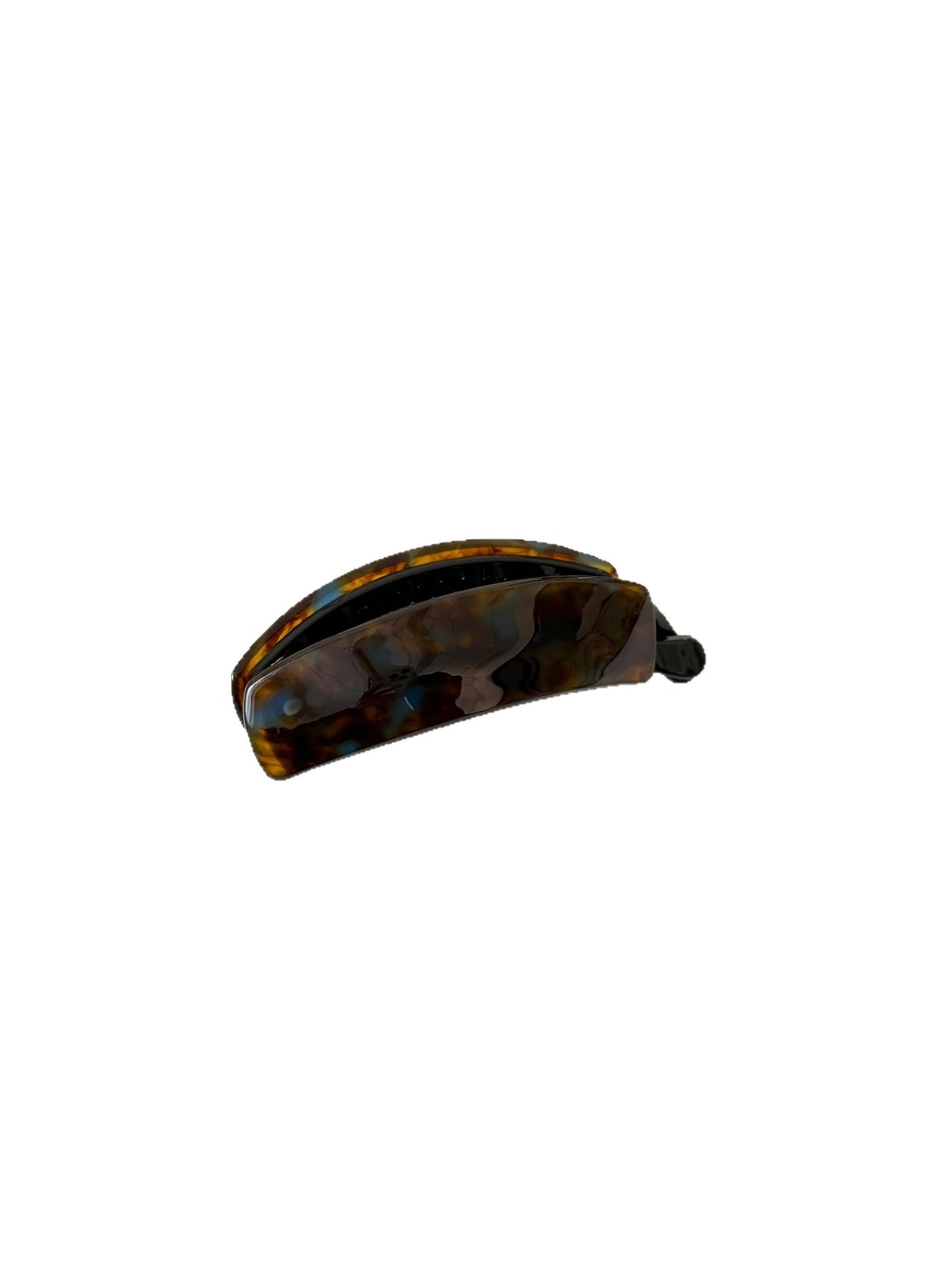Beau - Glossy Marbled Acetate Banana Clip