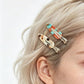 Beau - Vintage Marbled Tapered Hair Clip