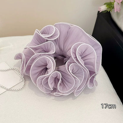 Gifty - Layered Ruffle Satin Look Scrunchie