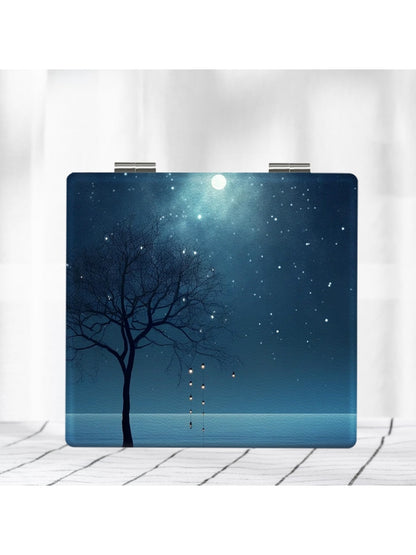 Mirroray - Cartoon Night Sky Portable Vanity Mirror