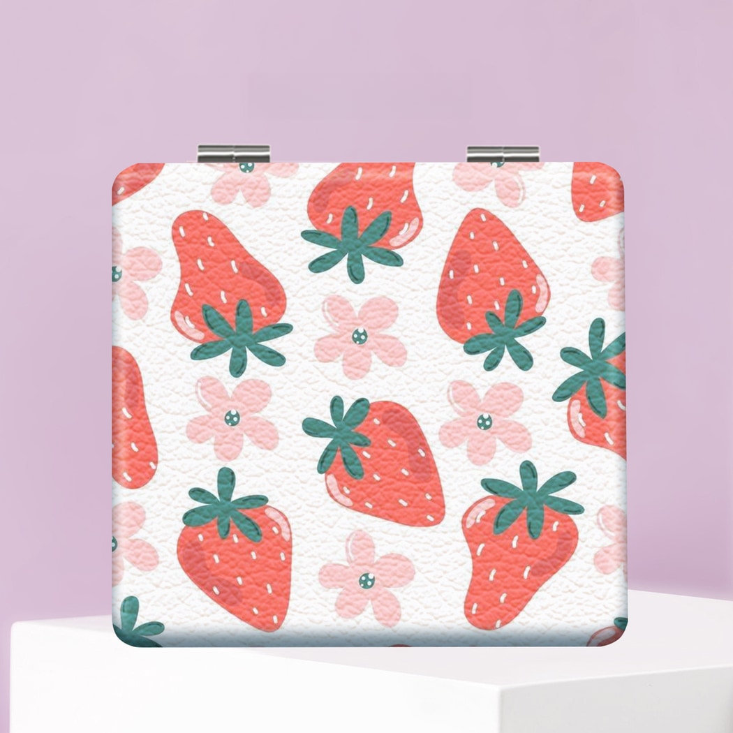 Mirroray - Compact Fruit Print Touch Up Makeup Mirror