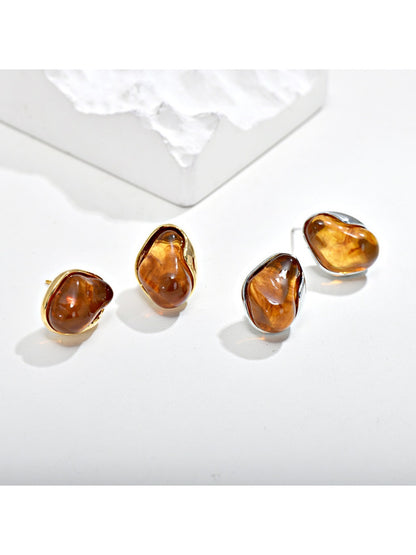Earedge - Ombre Cloud Vintage Button Earrings