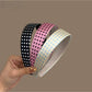 Gifty - Wide Edge Polka Dot Patterned Women's Headband