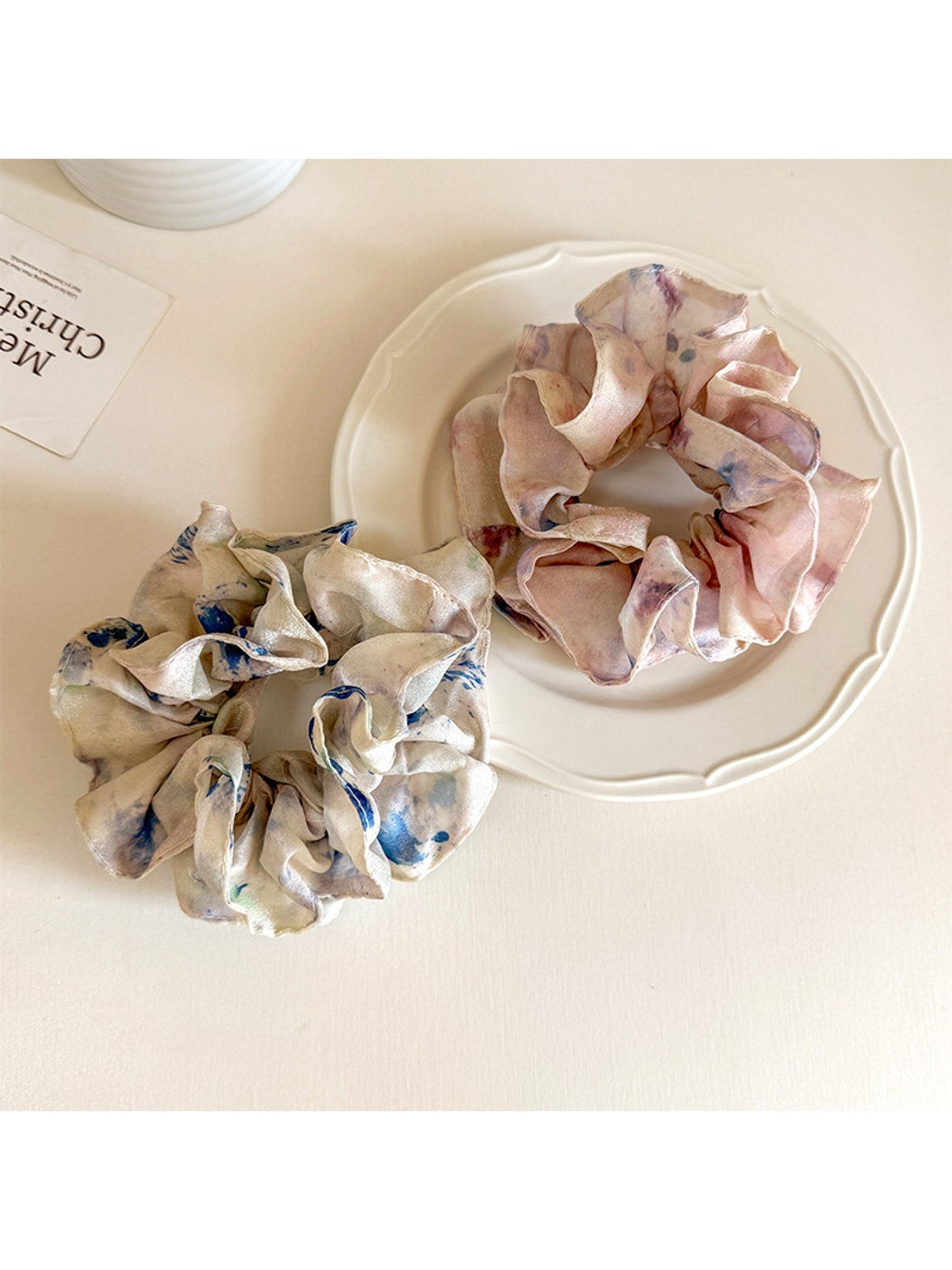 Gifty - Polyester Floral Print High Elasticity Scrunchie