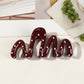 Beau - Stylish Wine Red Hair Claw Clips