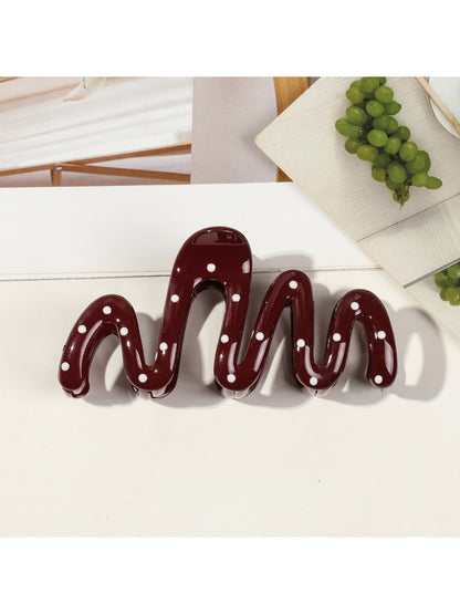 Beau - Stylish Wine Red Hair Claw Clips