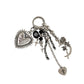 Keypus - Heart and Cross Alloy Bag Charm Keychain