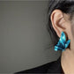 Earedge - Chic Blue Butterfly Earrings